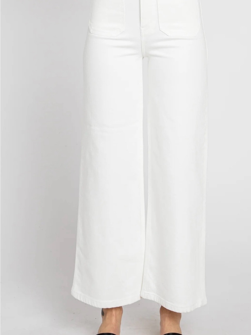 Letter to Juliet A-Line Patch Pocket Wide Leg Pant White